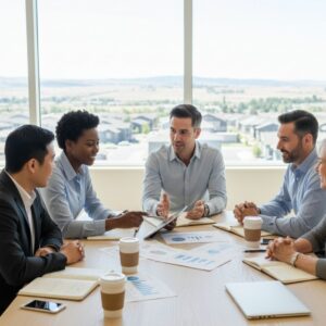 board members during a meeting 