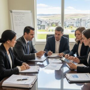 a community management team meeting